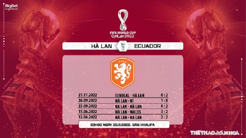 Soi kèo, nhận định Hà Lan vs Ecuador (23h00 ngày 25/11), World Cup 2022